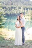 Such a beautiful dress! I ordered the white for my legal wedding ceremony. It is so beautiful and perfect for a small ceremony in the mountains this summer. I'm going to have to hem up the skirt a couple inches, but that's no big deal. I expected it to be a little long from other reviews. - Brandy B.