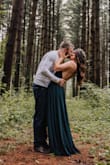 This dress was perfect for my engagement shoot in the woods. I took it to the alterations shop and added sewn in cups and couldn't be happier with how the pictures turned out. - Maechelle S.