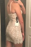 It was everything I hoped for and more! Just dressy enough for a night out but could totally be dressed down with a jacket and some sandals. A little short and tight but a size up would've probably been too big. Wore a strapless bra and it hid perfectly under the dress. - Taylor M.