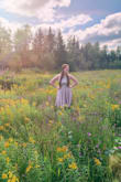 My butt is a little bigger, so I looked a little large in it. But that's my fault! Otherwise it was such a cute dress and I got so many compliments! - Megan P.