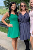 I loved this dress! It is simple yet so delicate and pretty and the color is to die for if you're a green lover! The fabric is great, very easy to iron and super light and airy! Not too short which i love and the adjustable straps make it so easy to fit to your body. I am very small on top so the elastic back was perfect for me, i just wore a strapless bra and that worked perfectly to fit the top better! - Alyson B.
