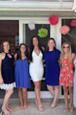 I bought this dress for my summer pool party themed bridal shower. Not only did it fit perfectly but I LOVED the thickness of the dress. It has a second under layer so it's not completely see through like most white dresses. I felt sexy and Sophisticated and got hundreds of compliments on the dress. I also have a narrow waist and very wide hips so it's hard to find things that fit properly and this dress was literally perfect. - Aubrey H.