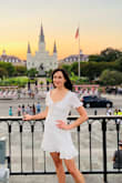 Great little white dress for hot summer days! Tailored fit, flattening on hour-glass, pear-shaped body types. Dress has soft lining material that feels good on the body. No need for a bra on a smaller chest. Perfect length, short and flirty, but not too revealing. Cute with strappy sandals, open toe heels or flats. Wore it on my vacation and received compliments. :) Great buy for the price. - Elena I.