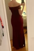 Beautiful! I can wear 3" heels and with my height (5'8") the length is surprisingly perfect! The dress is a little large in the chest, but I'm bottom heavy so I'll probably just need to have it altered. The fabric is high quality and flexible for dancing all night! - Lauren I.