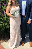 I bought this at the last minute for my intimate wedding ceremony in Laguna Beach and it was perfect! I'm pretty short, so usually I need to have dresses hemmed but this one was the perfect length with my four inch heels. I received tons of compliments, both from people at the wedding and on my photos - and everyone was shocked to hear it cost under $200! I ended up needing an XL because my bust is a bit bigger, but once I exchanged sizes it was PERFECT. Highly recommend!! - Maddie C.
