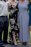 I wore this dress to a formal dinner that turned out to be my engagement! I get so many compliments on this dress. Fit perfect and the adjustable straps helped with that. I'm short so I had to wear some heels but the length was perfect with them. - Dena S.