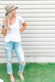 I usually wear a size 3, but I sized up to a 5. They were a little loose, but I was able to put them in the dryer. I love the way they feel, fit and wear. They're the perfect wash and can be worn for any season! - Lauren C.