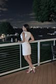 This was the perfect dress for the occasion. The dress fit true to size and I received so many compliments. So happy with my purchase. - Maritza