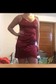 This dress is absolutely gorgeous, so beautifully made and had amazing quality! I'm usually between a medium and large and the large fit pretty well; however, I would've wanted some kind of bra to fill out the top. Unfortunately the style in general just doesn't flatter my body shape (I store fat in my love handles so tighter styles really accentuate that). Would absolutely recommend this dress to those confident in their own skin though! - Kyler P.