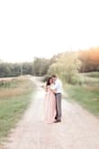 I ordered this dress for our engagement pictures and loved it! I wish I wouldn't have procrastinated and ordered sooner than I did. It came in very quickly but the shoulder length was a little long so it kept falling down on me. Other than that it was perfect! The material was heavy and great quality. I highly recommend it! - Annia M.