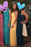 I wore this dress for a summer wedding. It is long enough, I had to fix it a bit, the front part can be transparent but very little but it is because of the yellow color. I'm usually size M, order L and It was perfect. I recommend this dress, the fabric is fine and elegant. - Vilma D.