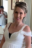 This is going to be my wedding dress!!!
I love the amazing quality of this dress!
I'm normally a size 4-6 but I'm 8 months pregnant, so I ordered a medium. 
It fits and looks amazing. A little long but I had no shoes on, so it will be perfect.
Thank you Lulus!!! - Sueshome@gmail.com H.