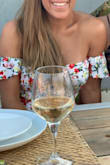 I absolutely love this dress! Your can dress it it or down and it's incredibly comfortable! I just wore pasties with it which were totally fine (no bra needed!) and the dress itself was flowy and breezy. The material is very thin but not at all see through or anything. I loved wearing it for a rooftop dinner in Barcelona on vacation but will definitely wear it casually here now that I'm back home too. Recommend! - Katie L.