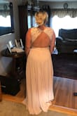 This dress is so elegant and comfortable! Love the fit and color! Very classic looking. - Laura F.