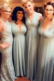 I just wore this dress for my best friends wedding, and it is so beautiful. I had to get it altered but that's because I am 4'11" and 40", 26", 40", so, that's inevitable. I ordered a large and had to get it taken in at the waist and taken up quite a bit from the length. Once it was tailored, it moved like a dream. Looks so cute dancing in it, and it flatters a curvy figure. - Ashlie S.