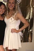 This dress was a perfect length! I have very long legs and was a bit worried at first, but it is just right. The top gives just the perfect amount of covering! - Sarah J.