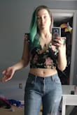 It runs a bit large. I like my high waisted things to actually sit at my natural waist, so I did have to take in the waistband of the skirt. The Top is flowy and gaped a bit, but i'm fairly small chested so it doesn't bother me much.
I wear them as separates more than as a single outfit, but it looks great and is very comfortable either way. - Whitney F.