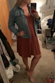 Super amazing basic for fall time. Very flattering on my bigger chest, but still with good coverage. Also has pockets which I think is a very cute added touch! - Sara N.