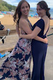 I love this dress so much! Wore it to a wedding and got a ton of compliments. Some people are saying in reviews that it's too long but it actually was the perfect length for me when wearing wedge heels. Didn't even need a bra with it. Would definitely recommend this dress! - Jocelyn F.
