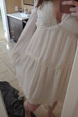 So cute and flowy and hippy-dippy but still classy... and Christ is it flattering! It's pretty low cut (see photo) but that's an easy fix if it makes you uncomfortable. - Lindsey A.