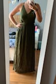 This dress is so cute! I love how it fits but wish it was a little tighter on the bust. It's not long enough to wear with heels so sandals it is, that was a let down but not too upset as heels would just get taken off! - Me M.