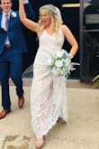 It was so affordable I ordered it larger since I planned to make a few simple adjustments to the straps, lowered the zipper, and took in the side a bit to give it a more open back look! LOVED the dress! Such comfortable fabric! I could move freely and enjoy my wedding reception! - Nicole G.