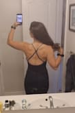 I was worried to buy only one size since I'm in Canada, and I heard that you get hit with duties at a higher shopping cart value. Small fit my curves and athletic body well. A little snug on the legs but I'll just be careful when walking. It's also a little shorter than I expected for me being 5'5". However, the lace quality is actually very nice, and there's already a stitch in the cleavage to keep the two parts from gaping. I can't wait to wear this to my friends' wedding later this year! - Janessa M.