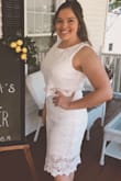 This was the perfect dress for my bridal shower! - Alaina R.