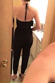 I honestly do like this jumpsuit but if I paid full price I would have been upset. The fabric is very thin and I was not expecting that. Also, it fits pretty snug and I ordered per my measurements and the model info (like I usually do).
I am keeeping it (bc I have to since it was final sale) but wish I ordered a size larger. - Sara D.