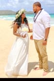 Loved this dress. The top does run a little big so it was loose even with the lace pulled snug. But other than that It was perfect for my beach wedding in Honolulu. I'm 5'4 145 lbs for reference and ordered a size medium. - Rikysha S.