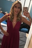 This dress was perfect. I did size up! - Amanda G.