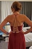 This dress made me feel like a princess all night long. I got so many compliments on it. It material was light and cool. I am quite tall it was a perfect length with 1 inch heels. Amazing. I only wish I had more formal events to wear it to. - Susie H.
