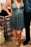 Still obsessed with the color of this dress. I wanted something other than a traditional Christmas color dress to wear to my work party. It was a little lower than I am used to however I was able to use some fashion tape to keep the middle in place. Fit exactly true to size would definitely recommend this one for a wedding or work party. - Jamie M.