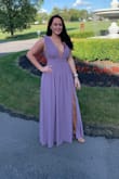 The dress was amazing got so many compliments!! But had a hard time with the zipper. The claps was so lose it broke off the day of the wedding. Figured the zipper out had no issues. But the band under the chest was so tight it was uncomfortable I couldn't breathe or sit comfortably. I always order a medium from Lulus but this one was way to tight in the band and they couldn't do alterations due to not enough fabric. - Danielle C.