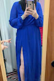 The fit was great! A little loose in the chest area, but wouldn't change it. Super comfy and looks amazing with sparkly heels. Wearing for my sister's wedding for my bridesmaids dress and matches the color she wanted perfectly! Would definitely order from Lulus again. - Rene L.