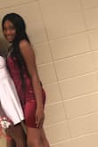 this dress was definitely true to the size, fit really nice, loved the material, everything was amazing. - Kyla T.