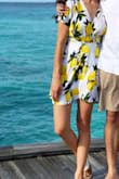 Love the pattern! The cut is flattering too. Probably better if you have a larger chest to fill out the dress. - Jessica M.