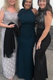 I can say enough about it!!! I'm in love with how it fits, heavy material that falls nicely on my body!!! And just completely awesome. Received sooooo many compliments. - Claudia J.