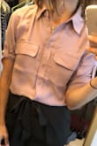 I got this top for work. Not my normal style but professional looking and Comfortable. True to size. - Lydia K.