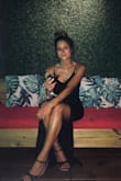 I absolutely love this dress. The cut it flattering, the material makes it so comfortable. I wore this for my girls night out before my wedding & felt so good! It's not too body-con like around the hips which is great! - Mariah M.