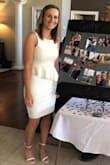 I wore this for my bridal shower and I got SO many compliments! It fit perfectly and is such a good change to the normal bridal shower dresses. - Carly S.