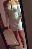 I am planning to wear this for my bachelorette party and it's absolutely perfect. The material is stretchy and comfy and it doesn't ride up at all. I love how there is a full lining in it. - Bethany M.