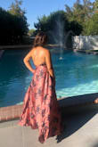 The dress was perfect for an outdoor wedding I attended.  It was a little long on me even with my 4 inch heels I had on but I still loved the fit. It's a beautiful well made dress! - Seam Y.