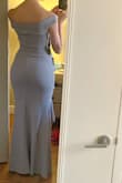 This dress is gorgeous! Sexy but stays classy. It is long, which is great for me- I'm 5'8 and can wear 3.5 heels with it. May need to be hemmed if you're on the shorter side. The material is high quality and it fits smoothly. I have a smaller bust and larger backside, but since a mermaid skirt is always going to be tight I sized down so that it fits better in the chest. Can't wait to wear this out! - Lauren I.