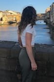 Bought this crop in white and black and they have been staples in my closet. They go great with overalls or a cute pair of shorts/joggers. Sized up to a small for a better fit. - Kaitlyn E.