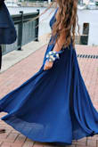 It fits very well, I was worried about it being too long but with some heels it's perfect!! I wore it for my senior prom and it was beautiful! I've worn it multiple times since!! It's amazing for proms, nights out, and weddings!! - Kathryn S.