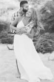 This dress worked perfectly for my engagement session. The straps are adjustable, so help fit in the chest area. I have a very small chest and it worked very well. I have received a ton of compliments. - Danielle T.