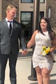 I ordered an XL size.
Fits perfectly, I really loved my dress....
The lace is so beautiful... the only thing is it doesn't have too much stretch but fits perfectly.... everybody at the courthouse loved my dress so I recommend a 100% this dress. - Melissa T.