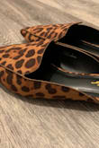 These slides are so cute!! I love the leopard print and it's not too crazy looking. I got a size 8 and the length fits me PERFECTLY, but it is a little loose where the toes are, feels wide. But it isn't a problem when walking and I wouldn't size down either. I do agree with everyone on how the foot part creases so fast. but these are such a staple for fall! I love them! - JENNY Y.
