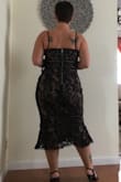 This is such a stunning dress. I first got it in a M and did not read the fine print about getting a size bigger if you have fuller hips (I have an hour glass figure). Everything fit but the hips as a M. So I upped my size to a L and now I have much more room. Ps. The exchange was very easy to make and cost nothing and I got my new dress back in 3 days instead of 7!!!
 As I am 5'1 the dress will be to shin length instead of knee which is perfectly fine by me. The dress really is top quality and is also very comfortable. The surprise was I am a size 34dd and I do not need a bra for this dress, the fabric and straps certainly give really great support. I am truly excited about this dress and highly recommend it. I still can not believe the price for the great quality. - Katie B.